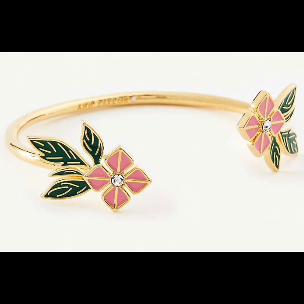 Ann Taylor Floral Cuff Bracelet